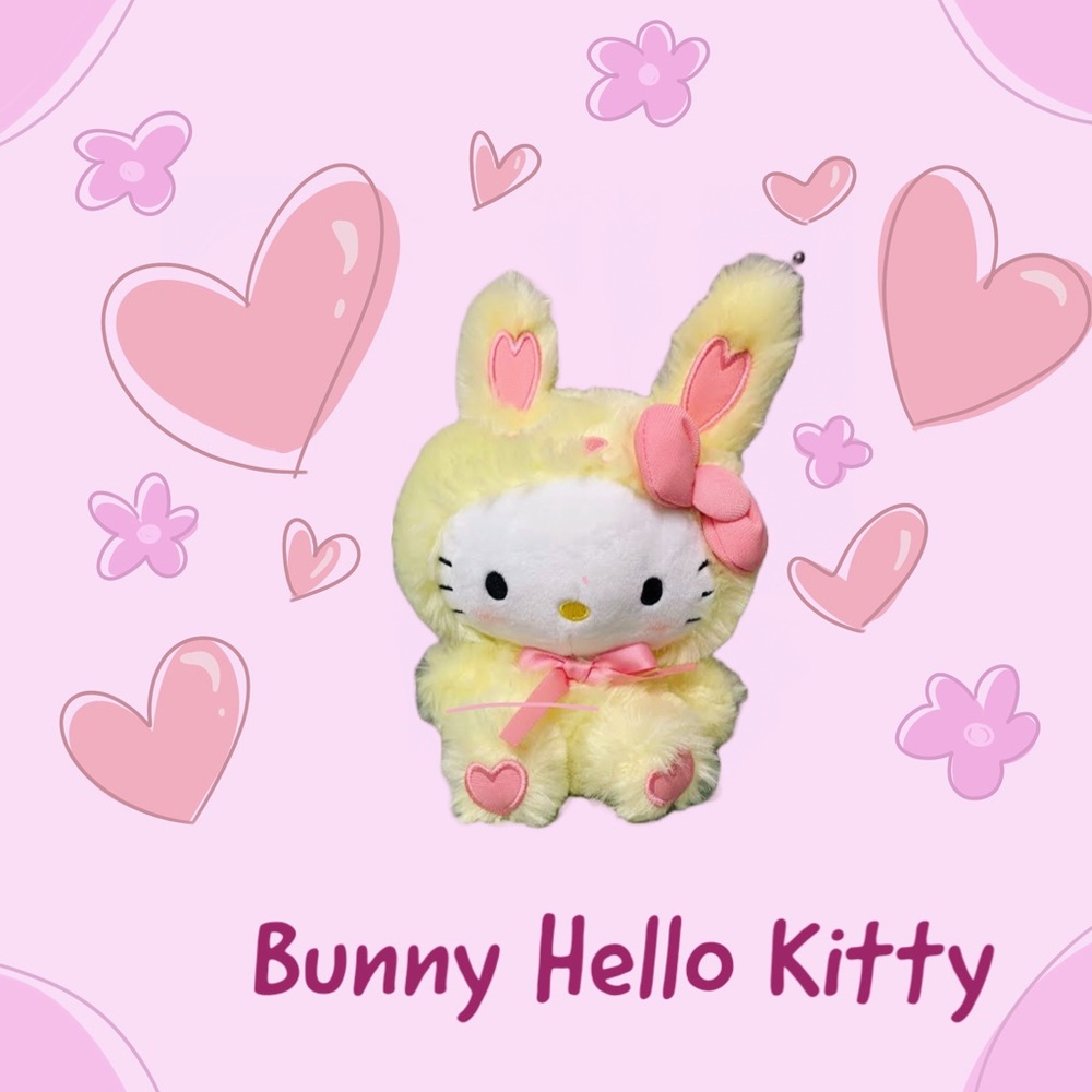 Sanrio Hello Kitty Fluffy Yellow Bunny